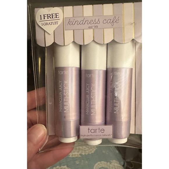 Tarte Maracuja Juicy Multi Stick Trio Lip & blush Gift Set Latte Cozy & Flamingo - Picture 7 of 7